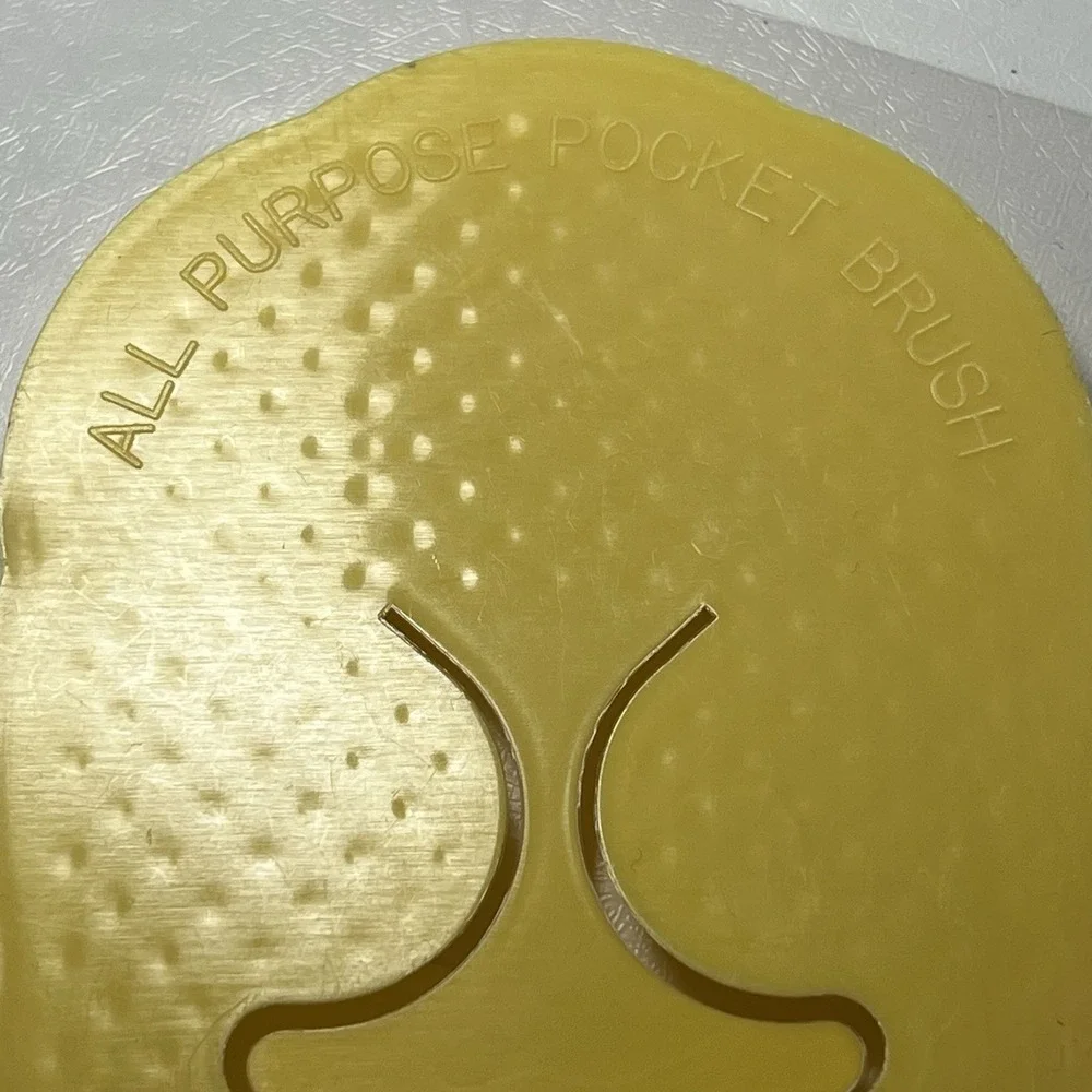 Tupperware All Purpose Pocket Brush Yellow Vintage